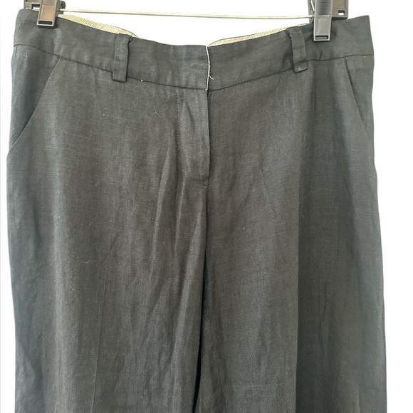 Tory Burch Wide Leg Black Linen Pants - Picture 6 of 11
